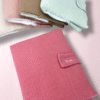 Protège carnet de santé gaze de coton personnalisé pour cadeau naissance bébé, rose framboise