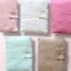 Protège carnet de santé gaze de coton personnalisé pour cadeau naissance bébé, plusieurs coloris