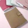 Protège carnet de santé gaze de coton personnalisé pour cadeau naissance bébé, marron