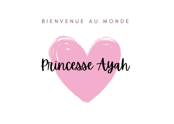 Carte de bienvenue Coeur