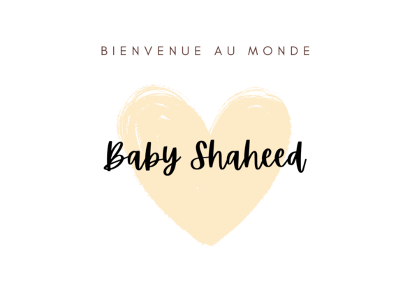 Carte de bienvenue Coeur