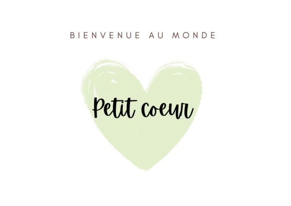 Carte de bienvenue Coeur