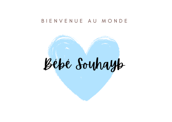 Carte de bienvenue Coeur