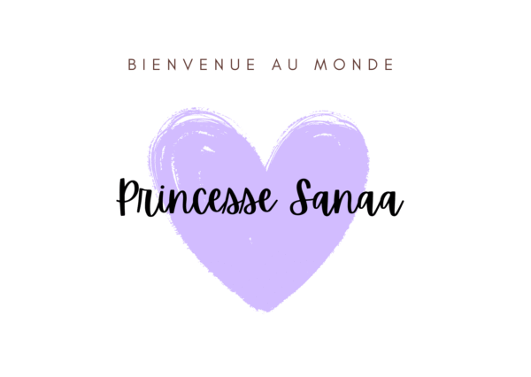 Carte de bienvenue Coeur
