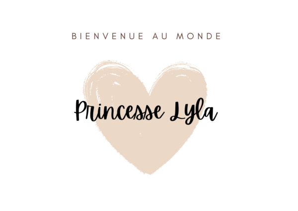 Carte de bienvenue Coeur
