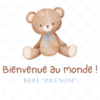 Carte de bienvenue Ourson