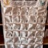 Calendrier du Ramadan en toile de jute personnalisable avec prénoms, inscription Ramadan Moubarak, 30 pochettes pour chaque jour du mois sacré – décoration murale pour célébrer le Ramadan en famille