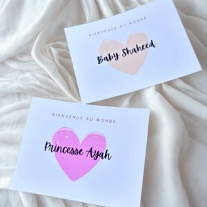 Carte de bienvenue Coeur