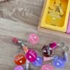 Porte-clés personnalisés avec pompon et boite cadeau faite main